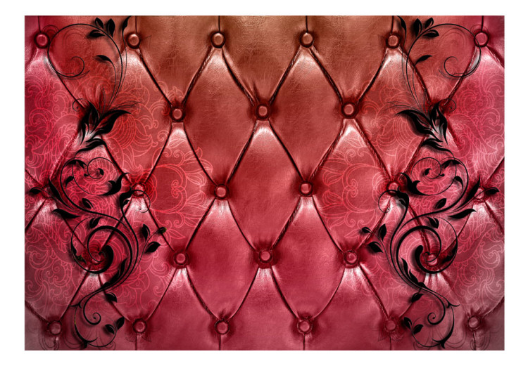 Fototapete Rote Majestät - Textur imitiert Ledermuster mit Mustern 61015 additionalImage 1
