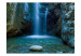 Fototapete Ruhe - Höhle mit fallendem Wasserfall zwischen den Felsen 60035 additionalThumb 1