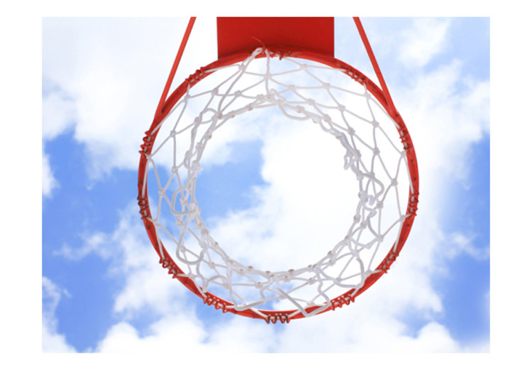 Fototapete Sportliches Hobby - Basketballkorb am Himmel mit Wolken 61165 additionalImage 1