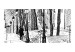 Fototapete Montmartre-Treppen - Schwarz-weiße Skizze mit Pariser Architektur 59875 additionalThumb 1