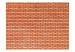 Fototapete Orangerie - Hintergrund mit Ziegeltextur aus orangefarbenen Ziegeln 60956 additionalThumb 1