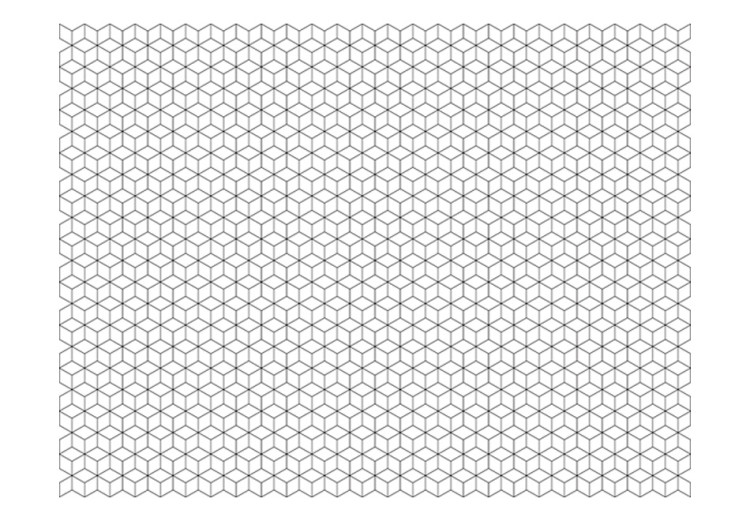 Vliestapete Abstraktion - Muster aus symmetrischen geometrischen Figuren auf Weiß 61066 additionalImage 1