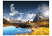 Vliestapete Wolken - Landschaft hoher Berge über einem See unter blauem Himmel 60586 additionalThumb 1