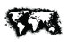 Vlies Fototapete Welt schwarz-weiß - Karte mit weißen Kontinenten und schwarzen Ozeanen 60017 additionalThumb 1