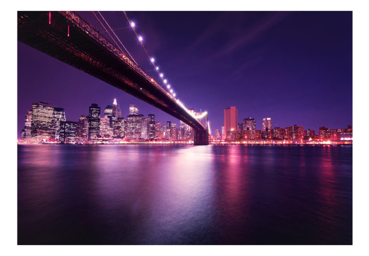 Fototapete Richtung der Lichter - nächtliche Aufnahme der Stadtbaukunst Manhattan 60197 additionalImage 1