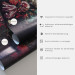 Vlies Fototapete Drei Mohnblumen - Komposition roter Blumen auf grauem Hintergrund 60408 additionalThumb 4