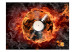 Vliestapete Rockmusik - Vinylplatte umgeben von Flammen und Rauch 61108 additionalThumb 1
