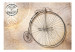 Vliestapete Vintage-Fahrrad - Altes Retro-Fahrrad mit großem Rad in Sepia 61168 additionalThumb 1