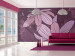 Vliestapete Violette Magnolien - Fantasie mit Magnolienblüten einfarbig 60739