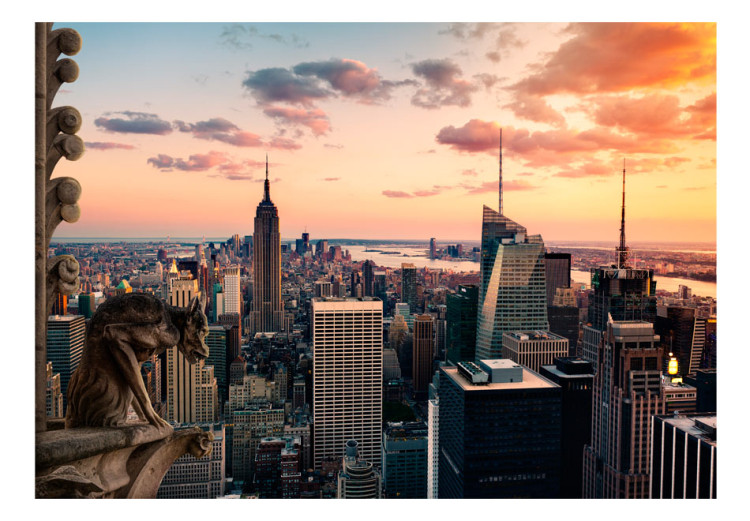 Vliestapete Stadtarchitektur - Wolkenkratzer in New York USA bei Sonnenuntergang 59759 additionalImage 1