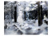 Fototapete Winterwald - Wald mit schneebedeckten Bäumen in gedämpften Farben 60269 additionalThumb 1